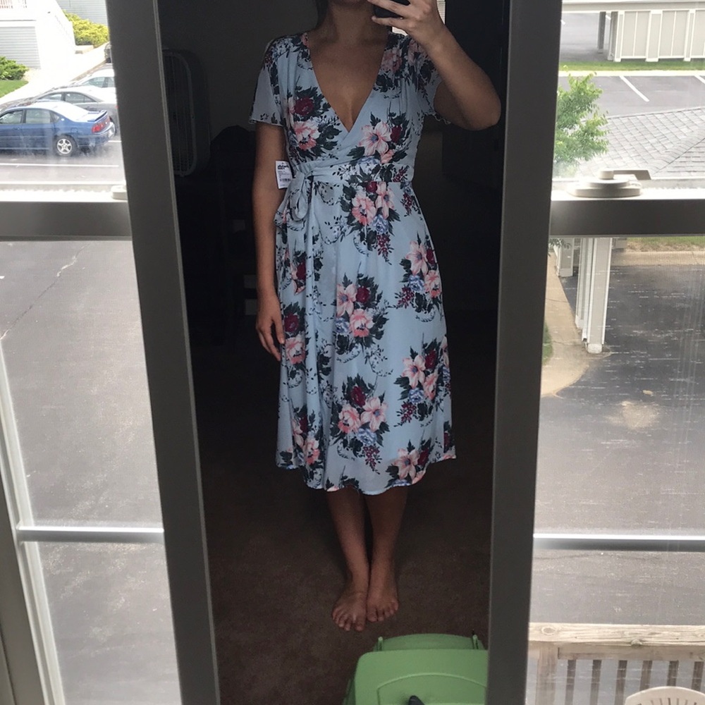 Wrap Floral Dress